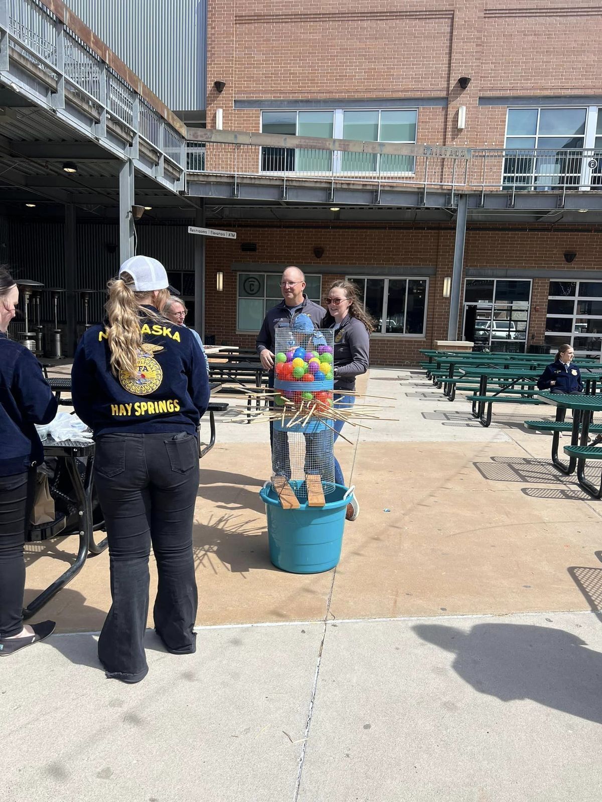 FFA members and Council members interacting at the Railyard