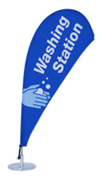 Flag Micro Teardrop Sail - Washing Station Stock Graphic