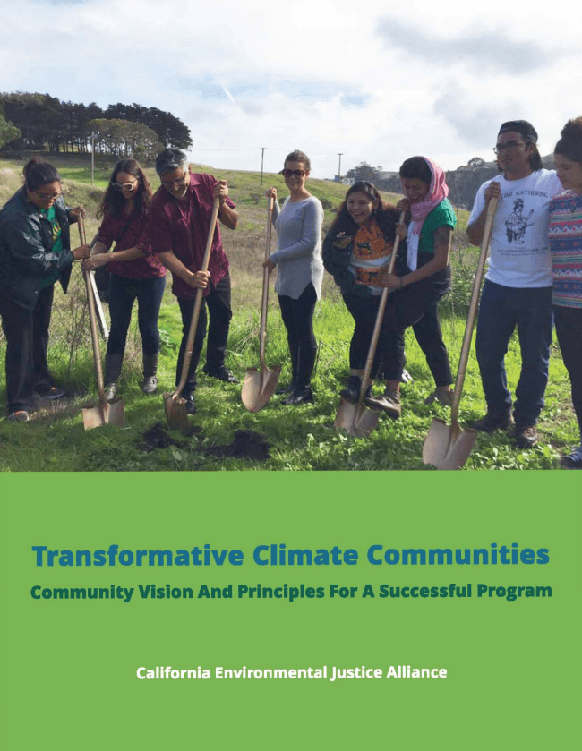 Transformative Climate Communities: Community Vision And Principles For A Successful Program
