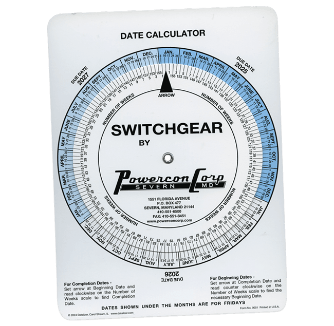 Future Date Calculator Wheel Cards