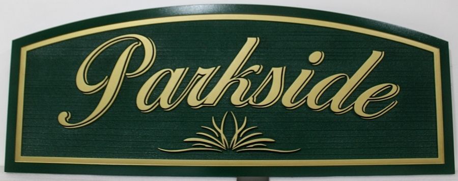 GA16503A - Large Carved Sign for "Parkside"