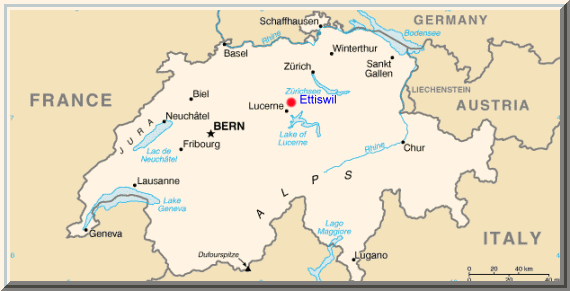 Map, Switzerland, benedictine sisters, europe
