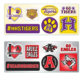 label school spirit sheet