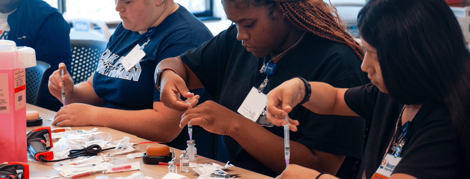 nursing students injections