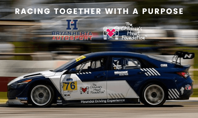 Bryan Herta Autosport and the #76 Racecar are united in their support for The Children's Heart Foundation