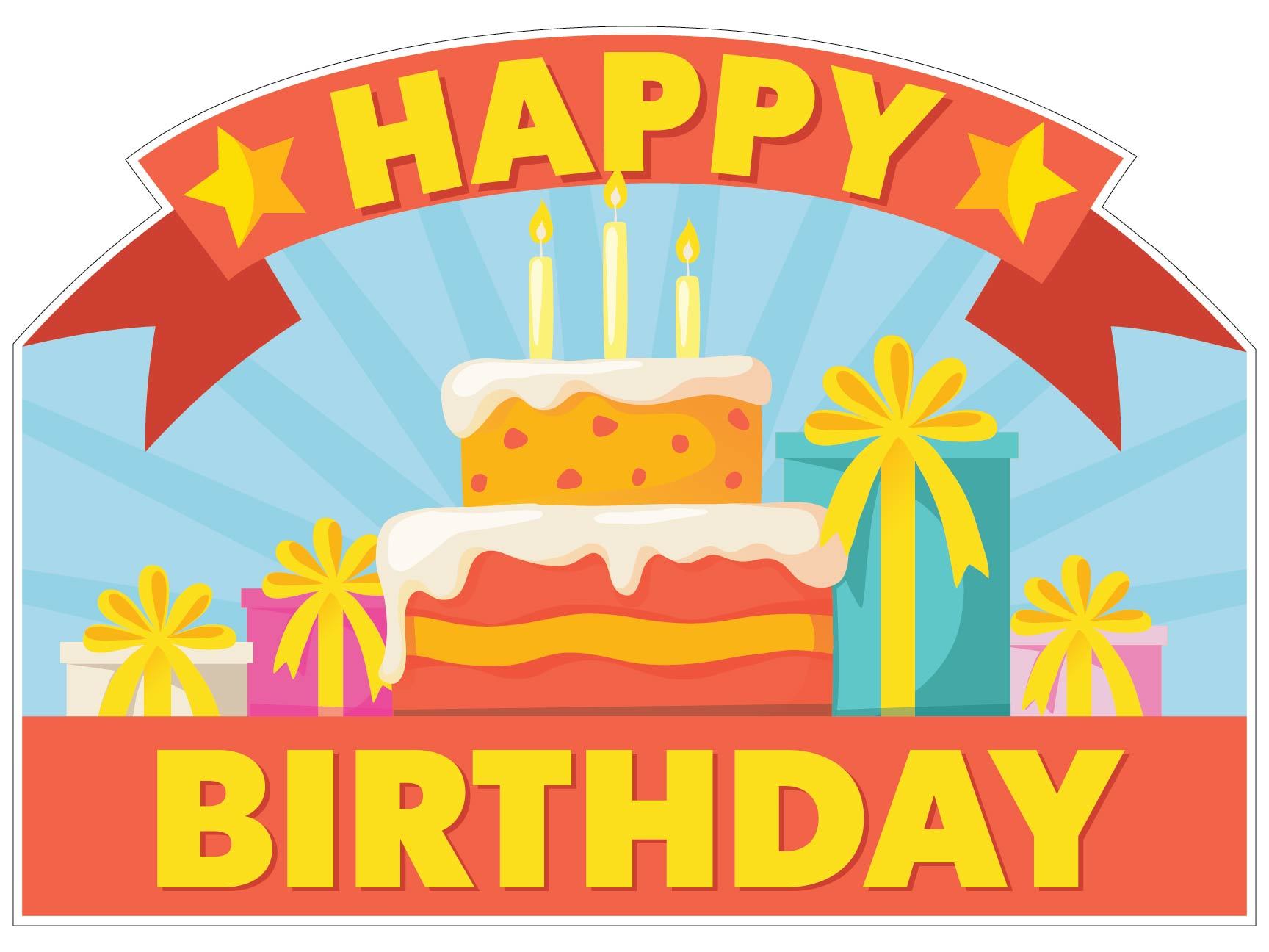 Birthday Cake - Coroplast Sign