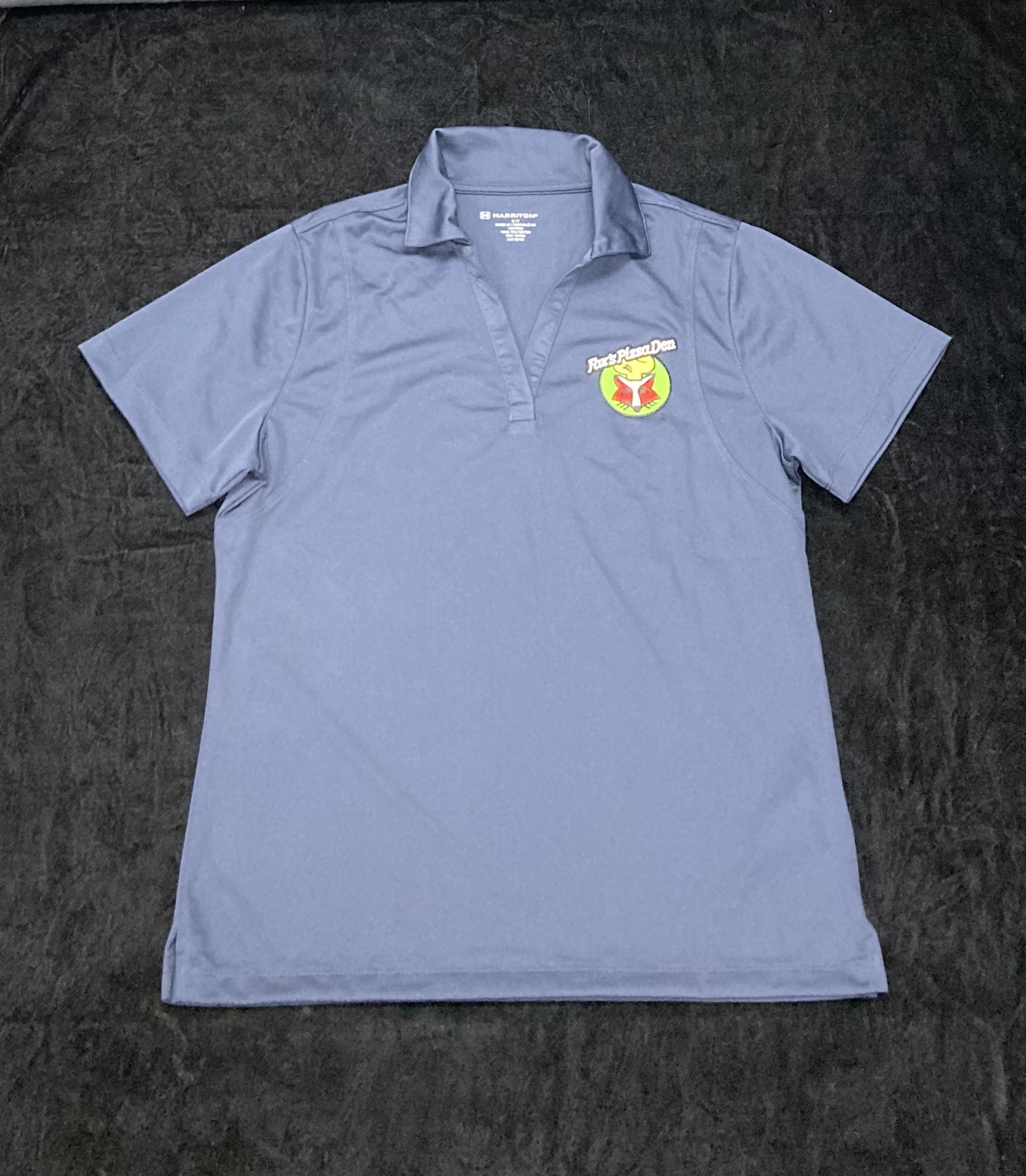 SALE Fox's Logo - LADIES Small Navy Moisture-Wicking Polo