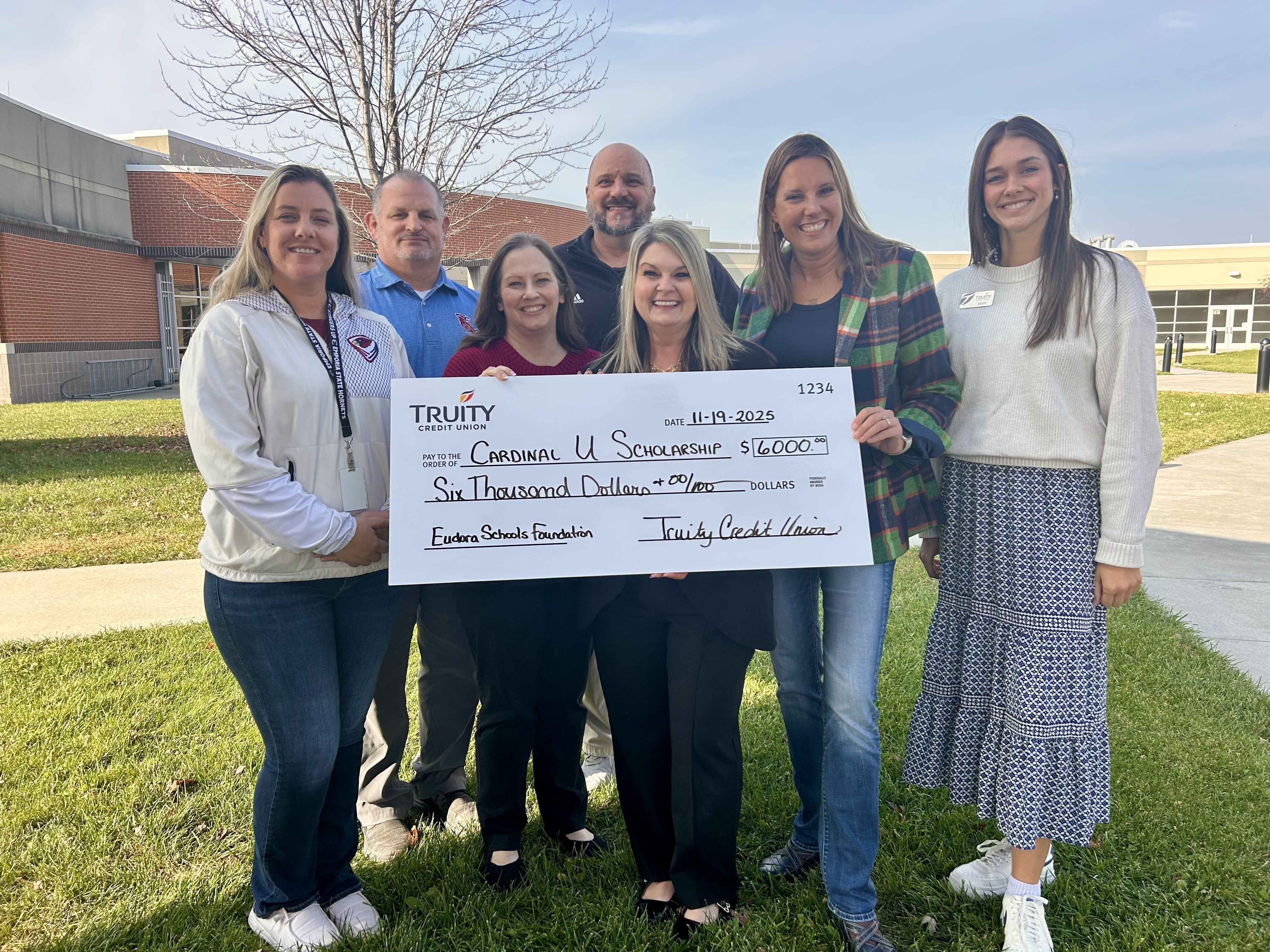 Truity Credit Union Establishes New Scholarship for Eudora High School Students