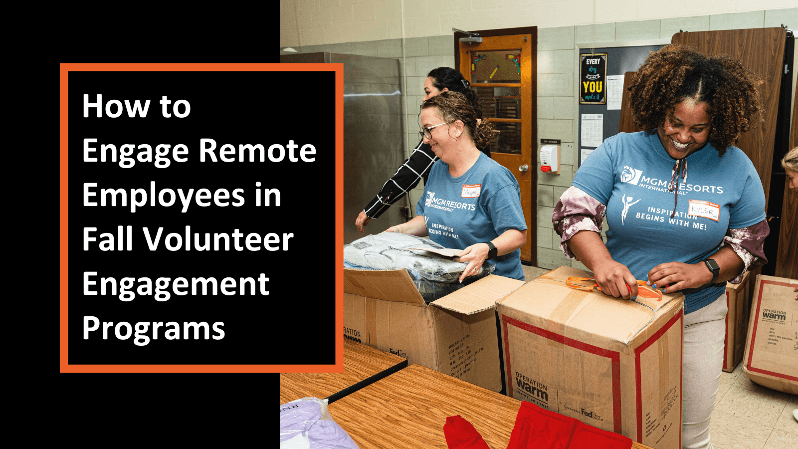 How to Engage Remote Employees in Fall Volunteer Engagement Programs