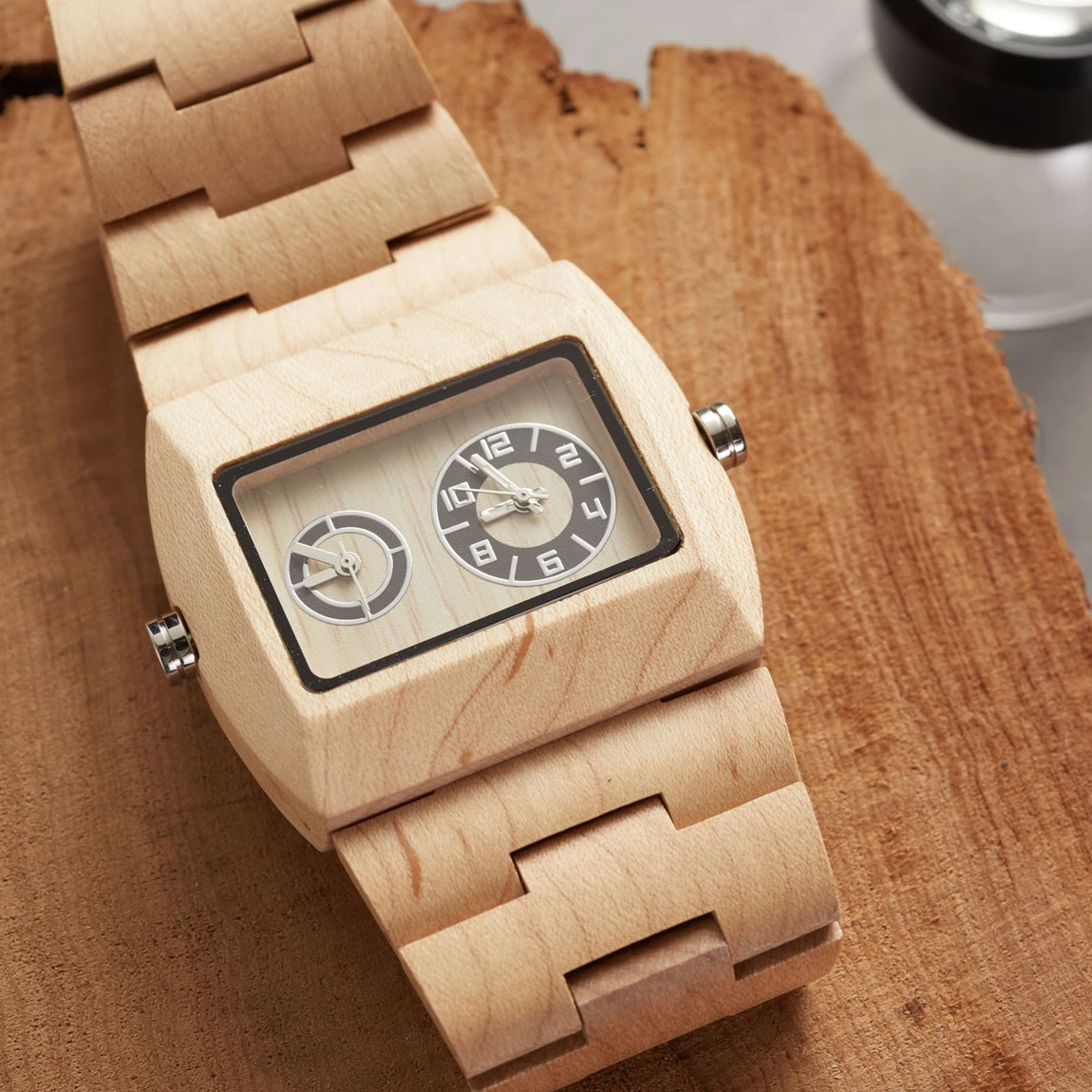 Mercury Maple Wood Watch