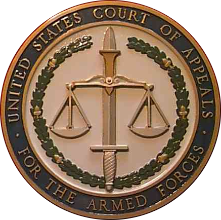 FP-1545 - Carved Plaque of the Seal of the US Court of Appeals, Armed Forces,  3-D Bronze Plated  