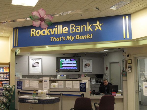 Indoor Reception Area Lobby Sign,  Super Market Bank Branch, 3/8" in.  Painted Acrylic, Logo, Letters and Graphics on Painted Sofit 