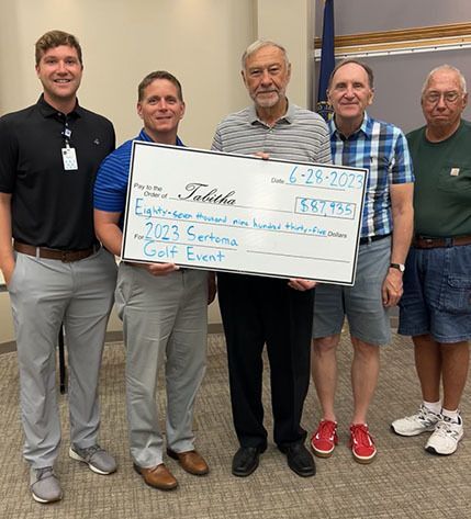 Gateway Sertoma Club of Lincoln presents the Tabitha Foundation with the total earnings from the event