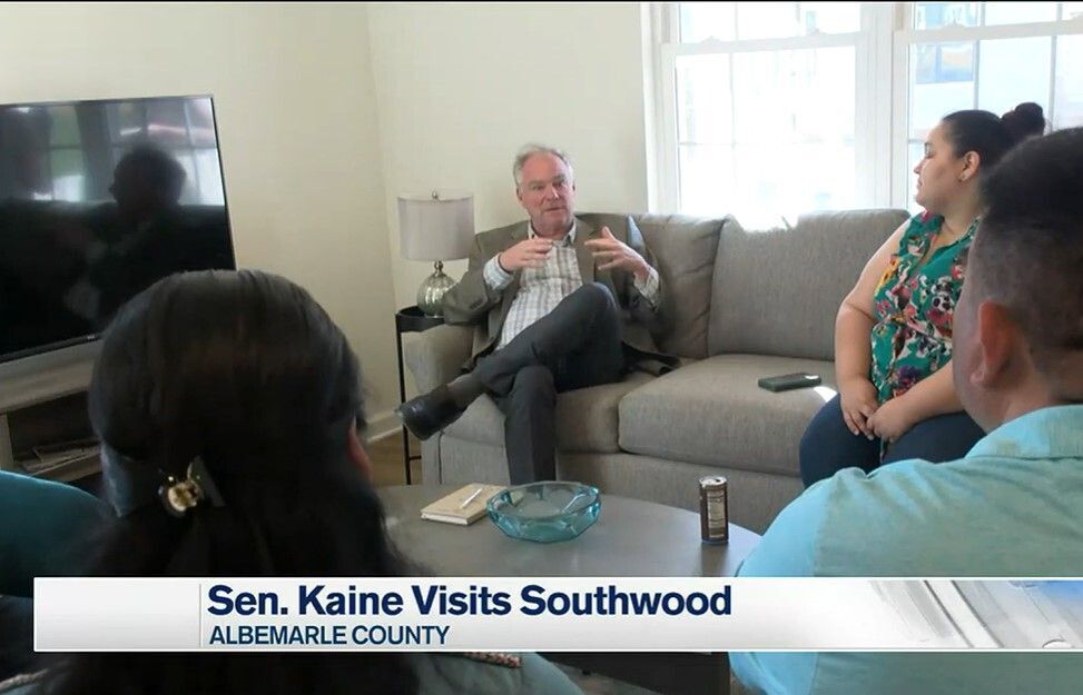 Senator Tim Kaine visits Southwood community