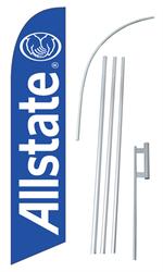 ALLSTATE Swooper/Feather Flag + Pole + Ground Spike