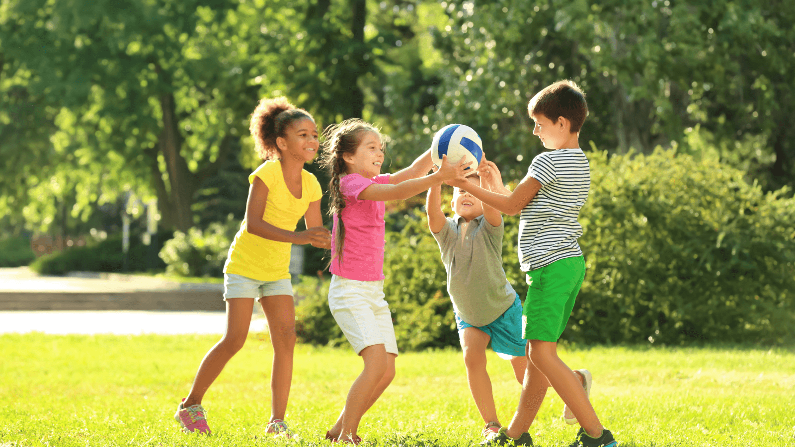 Children playing outside