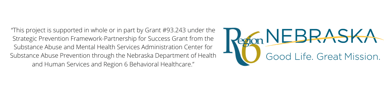 “This project is supported in whole or in part by Grant #93.243 under the Strategic Prevention Framework-Partnership for Success Grant from the Substance Abuse and Mental Health Services Administration Center 