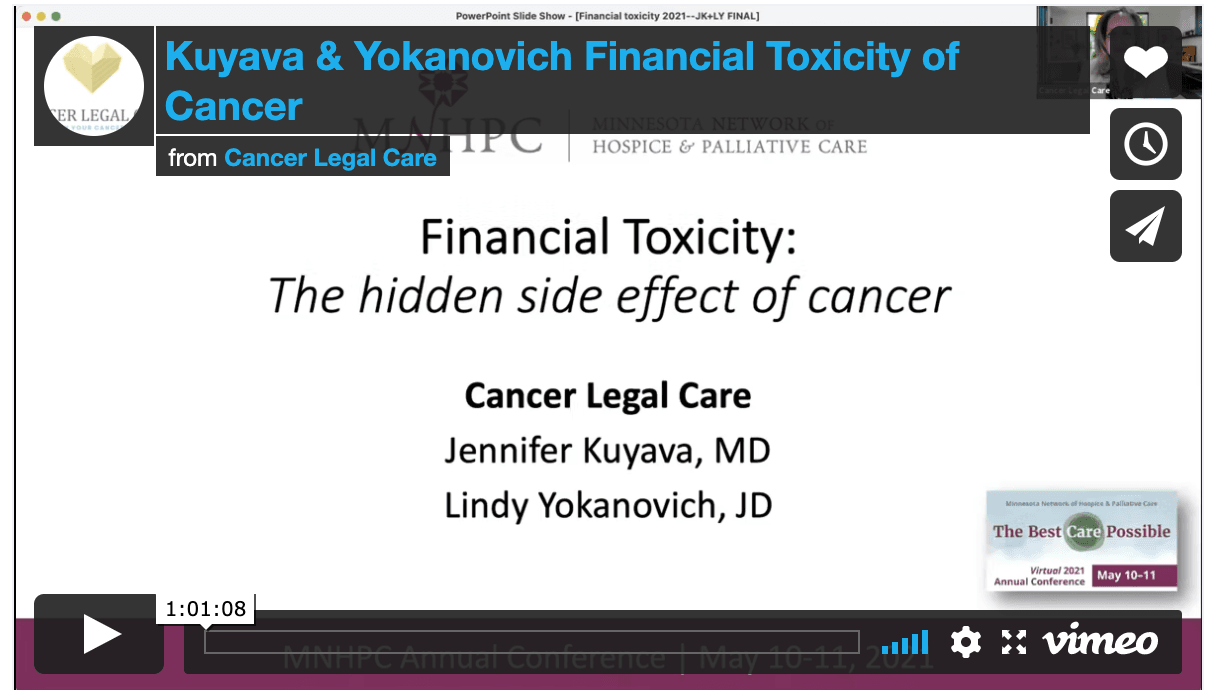 Financial Toxicity of Cancer