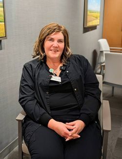 Alla discusses on April 3, 2026, her work at a sugar factory in Moldova and her current role as a CNA at Bryan Medical Center East Campus