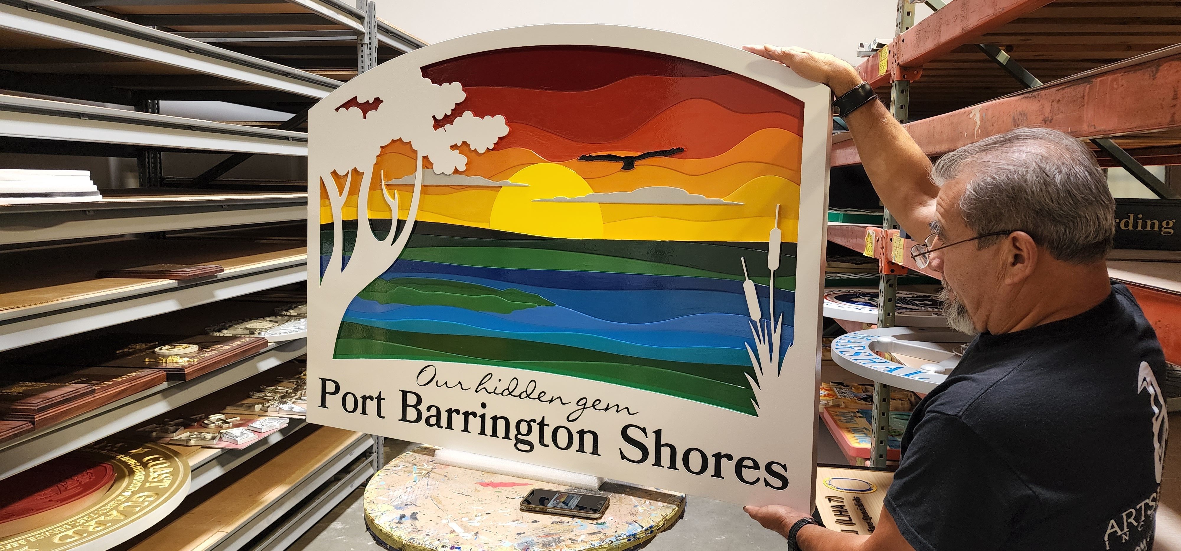 MB1000 - Residence Name Sign Port Barrington Shores