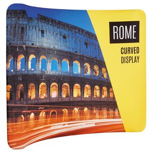 Rome 'Stretch' Fabric Curved Display