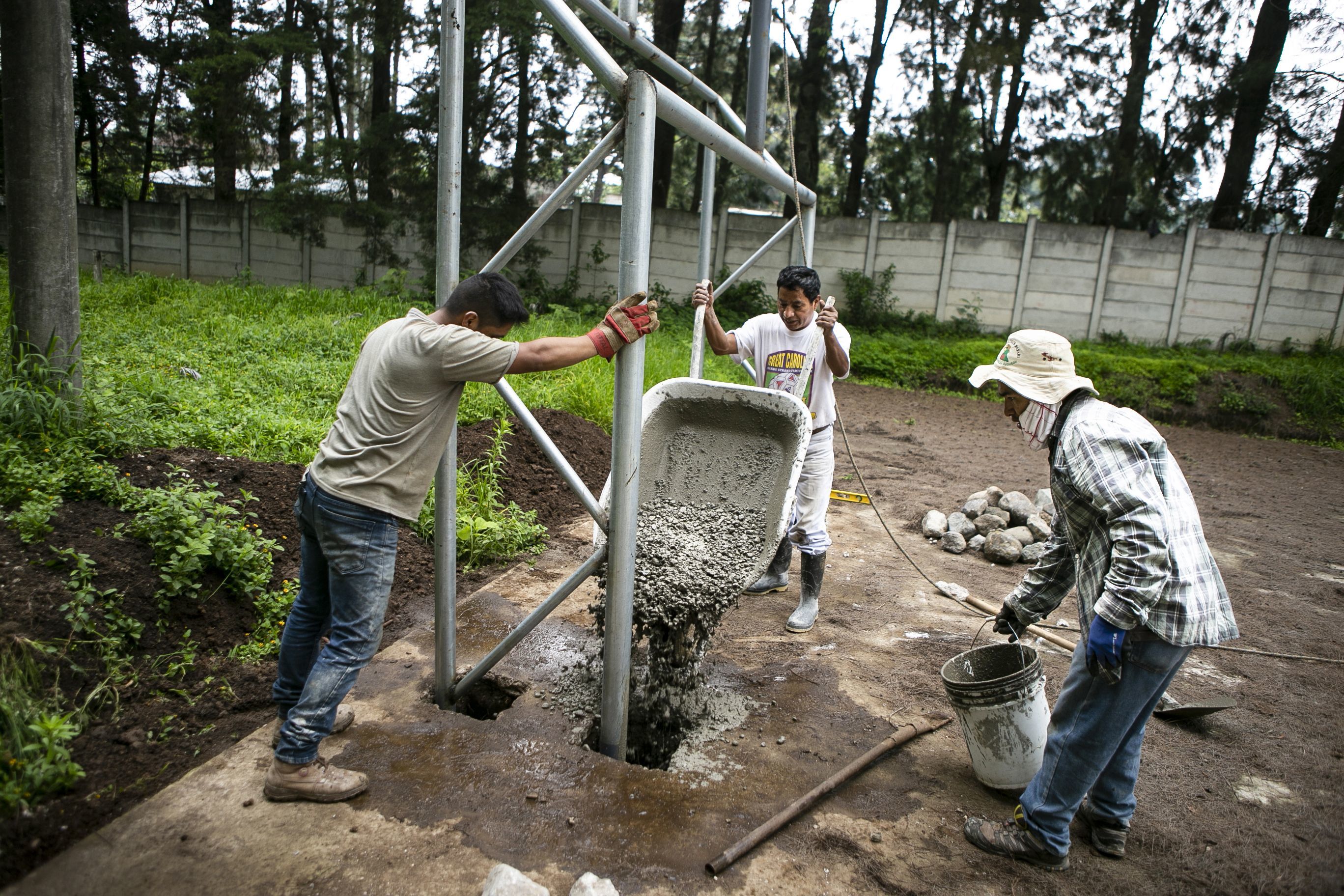 Goalposts for the "El Socorro" School!