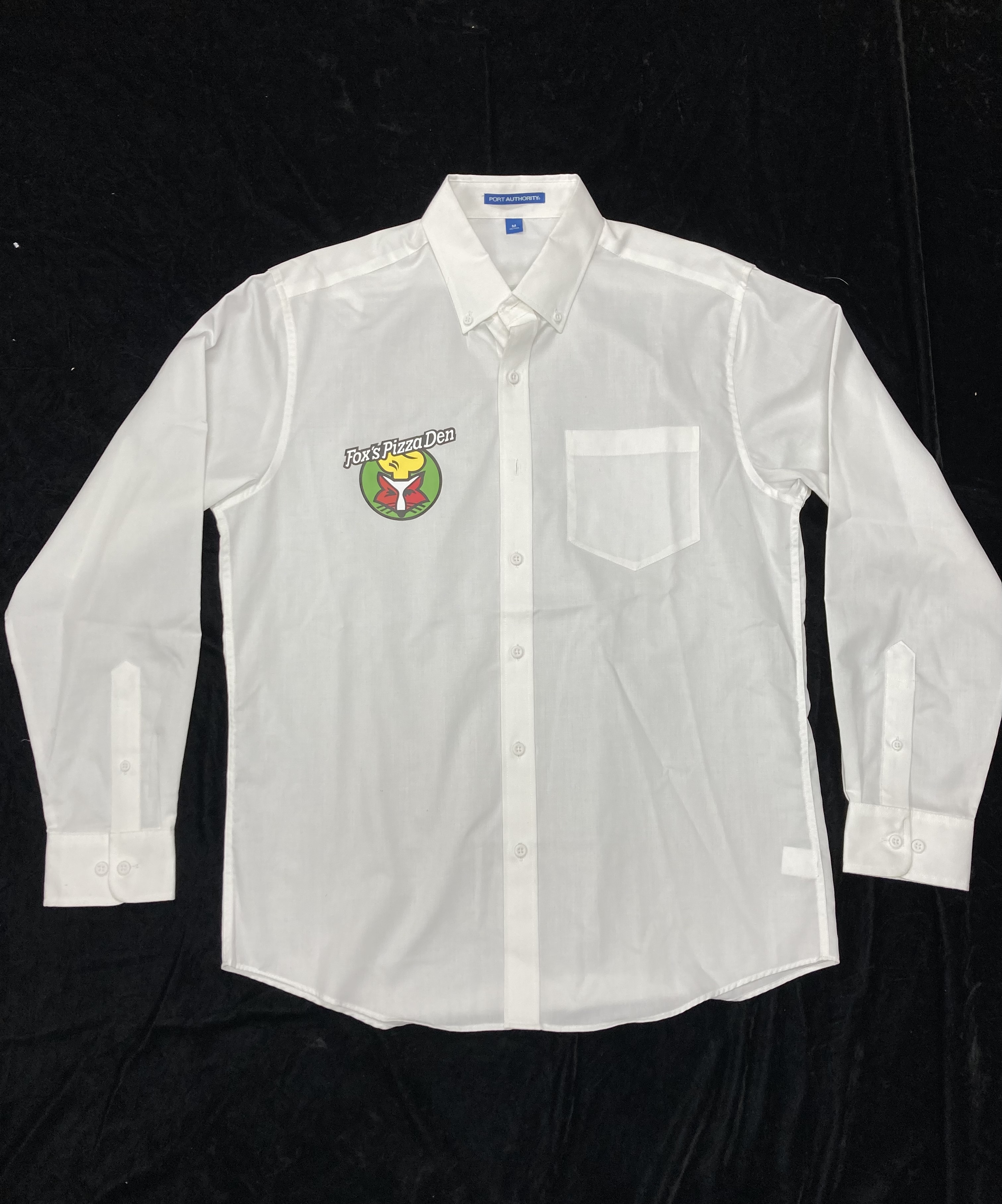 SALE Fox's Logo - Medium White Button-Down Shirt