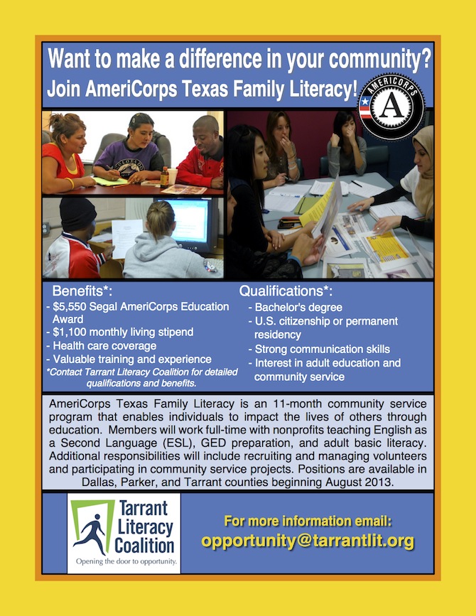 Texas Family Literacy AmeriCorps