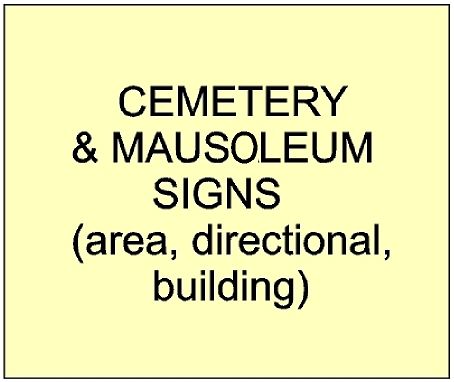 2. - GC16200 - Cemetery and Mausoleum signs