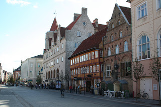 A picture of a street in Aalborg, Denmark