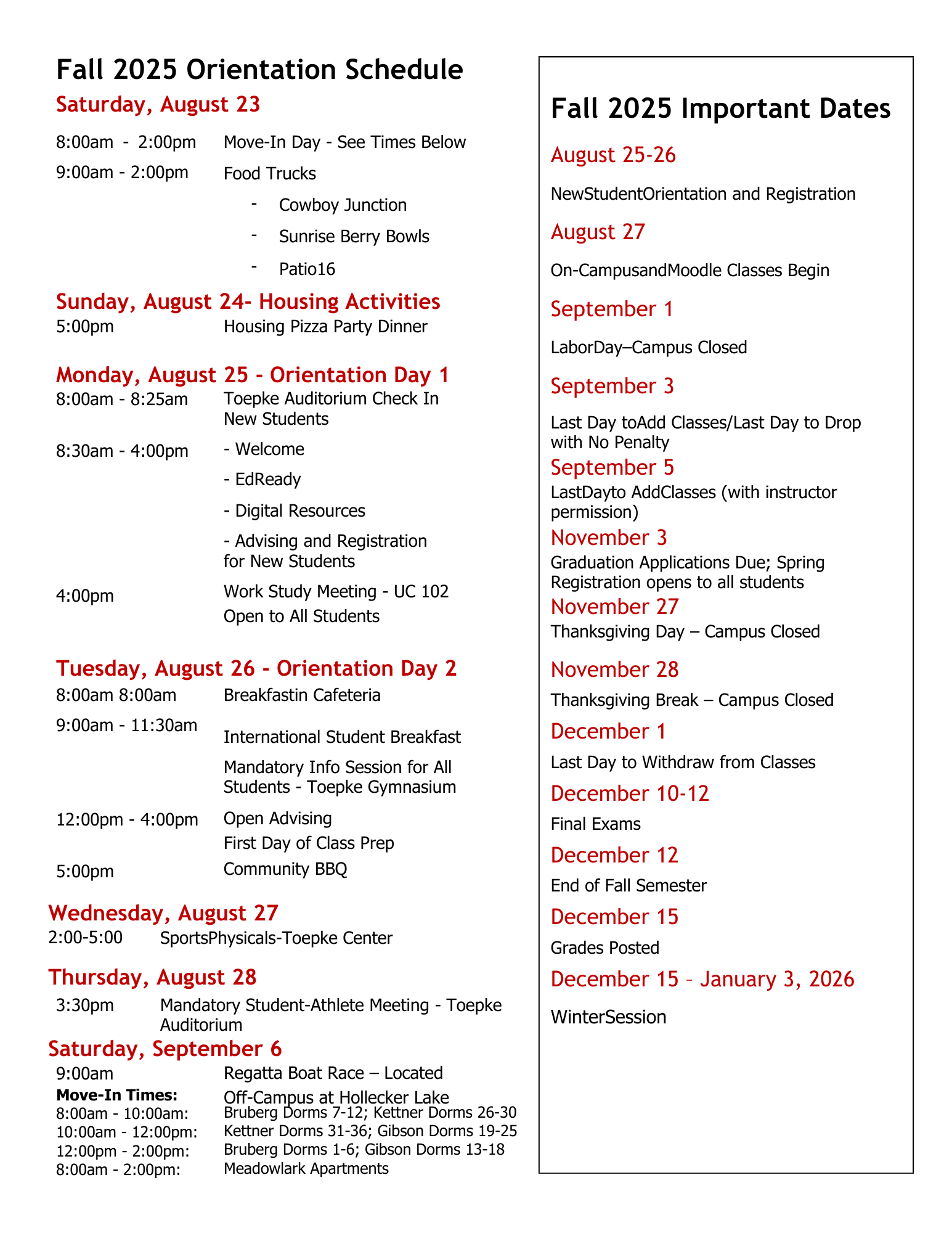 New Student Orientation & Registration