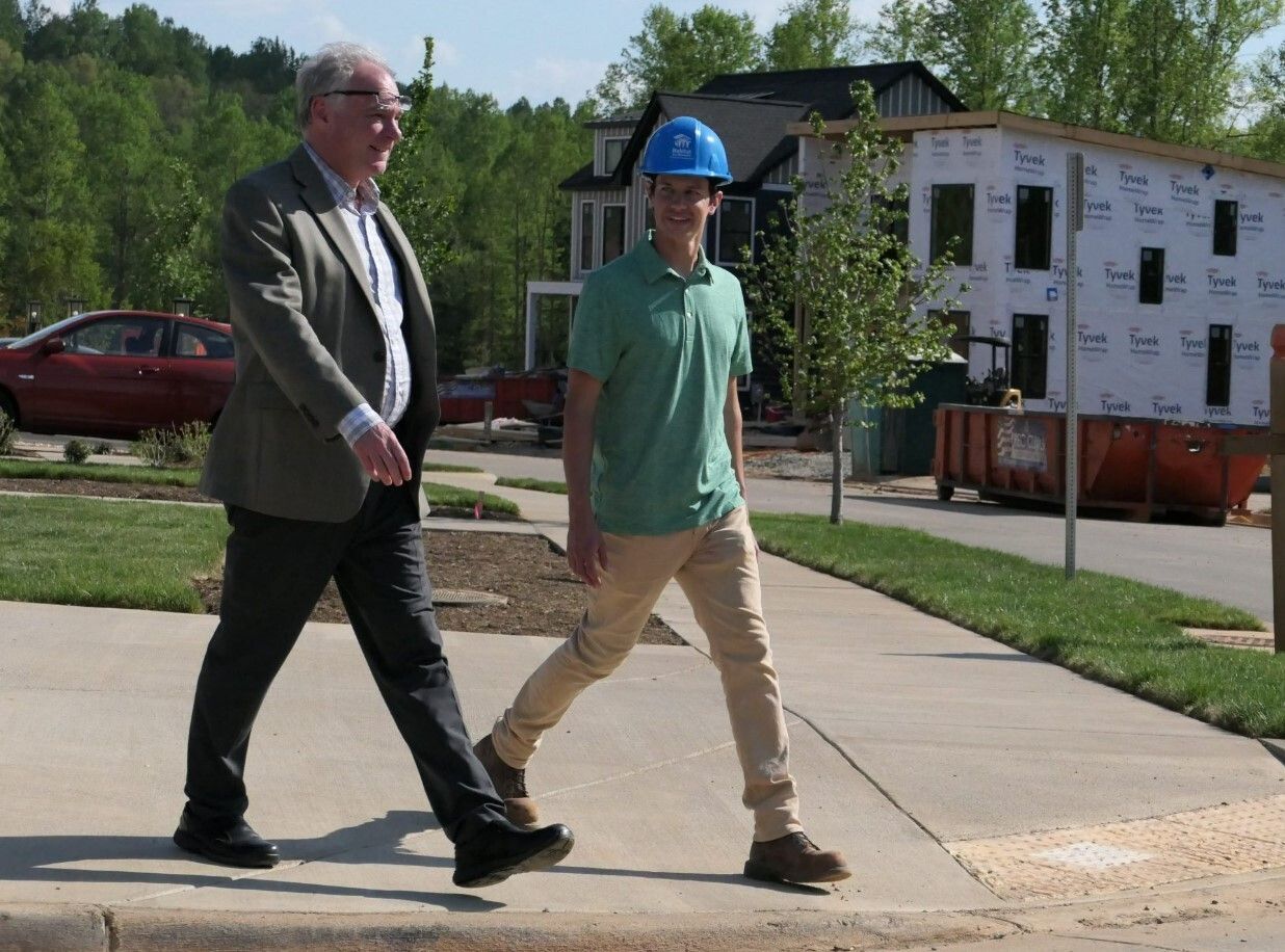 Resident-led redevelopment: Sen. Tim Kaine visits Southwood Mobile Home Park