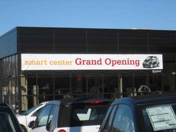 Temporary Custom Grand Opening Banner for Auto Dealership 