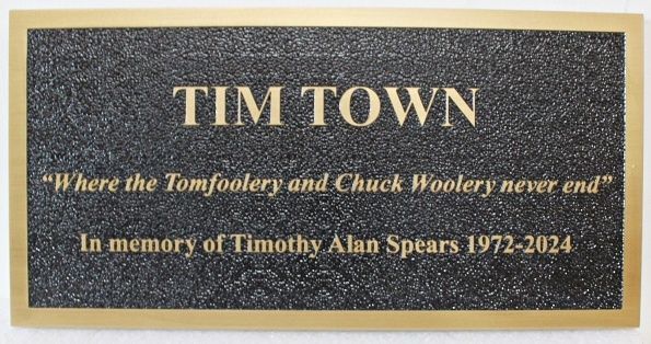 GC16554 - Carved Memorial Plaque for "Timothy Allen Spears"