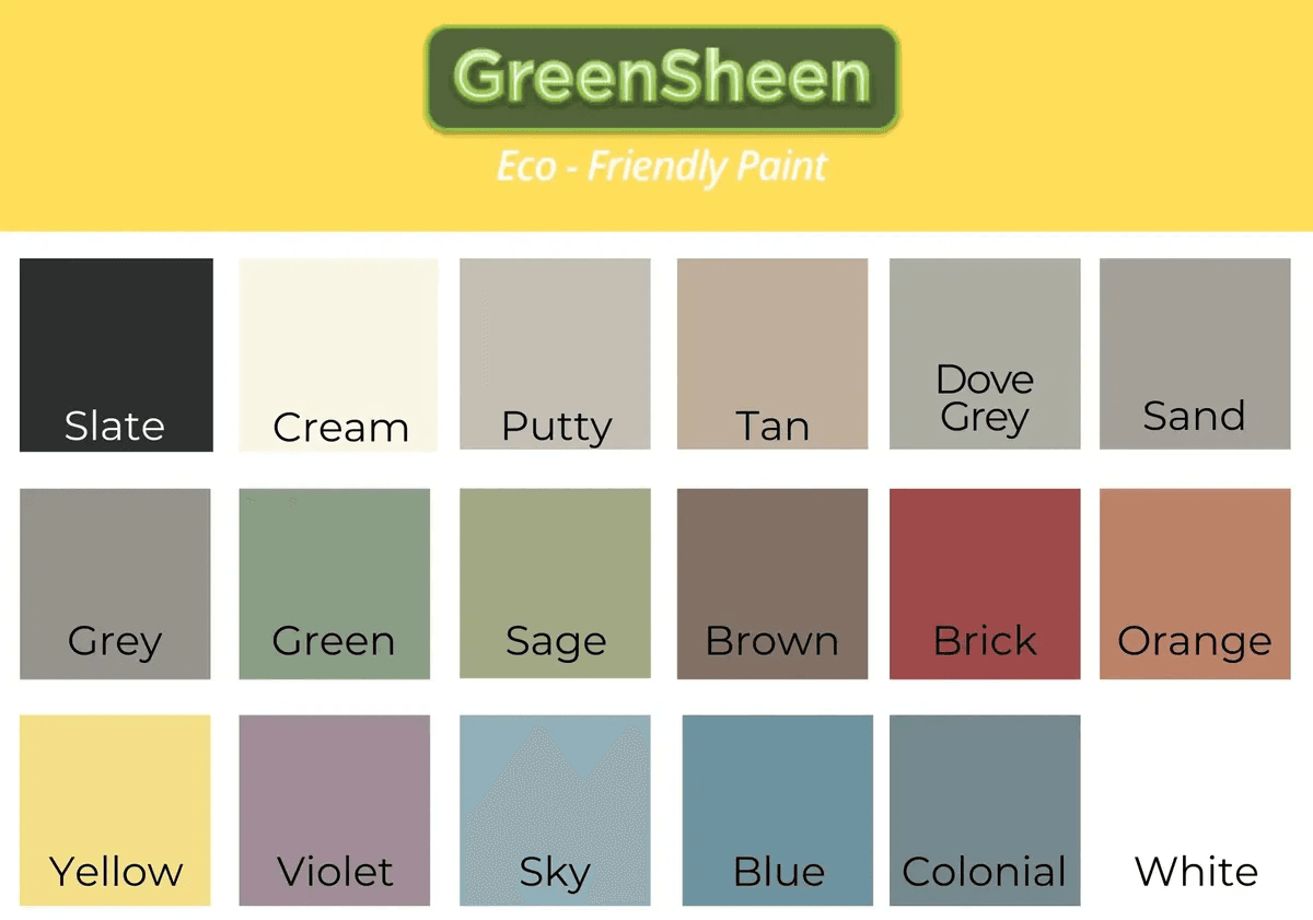 GreenSheen eco-friendly paint available in 18 designer colors at Habitat ReStore Zephyrhills