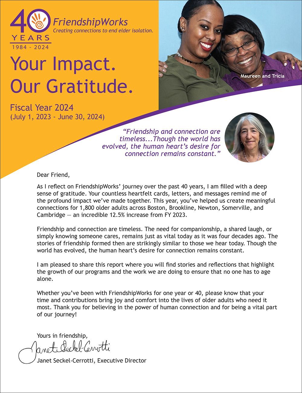 FY 2024 Impact & Gratitude