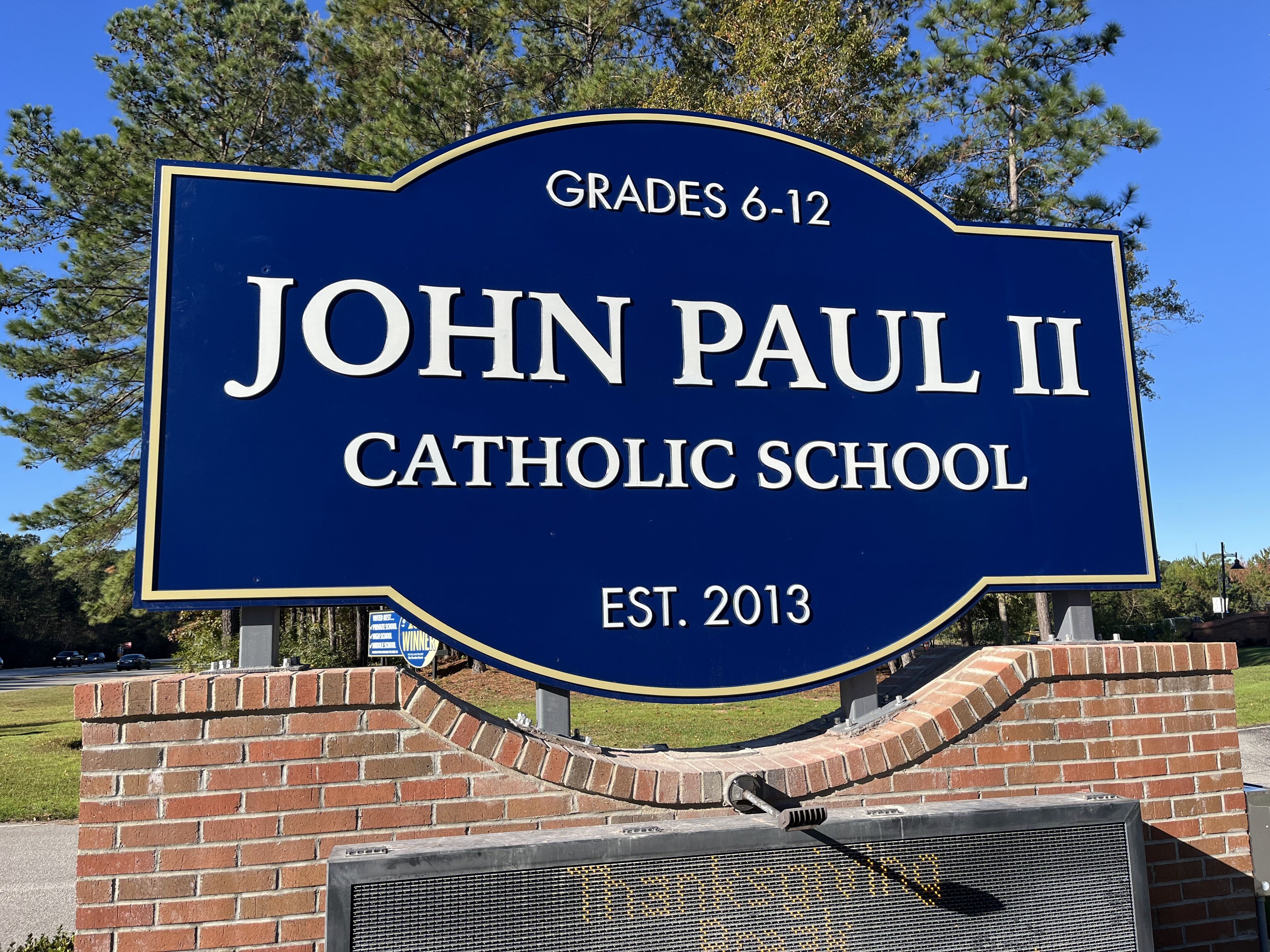 JPII Catholic School Monument