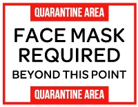 Face Mask Required Beyond This Point