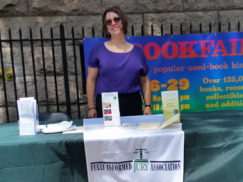 Kate Nadolski FIJA Table Bughouse Square Debates 2018