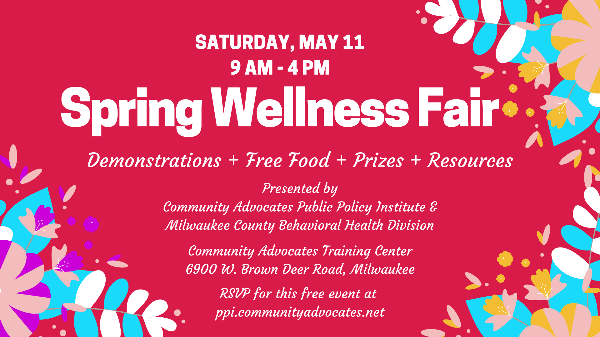 Spring Wellness Fair : Event Calendar | Public Policy Institute ...