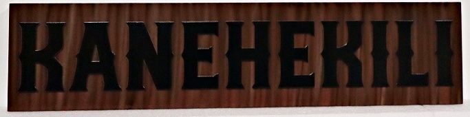 M22009A - Wooden Sign for "Kanehekili"