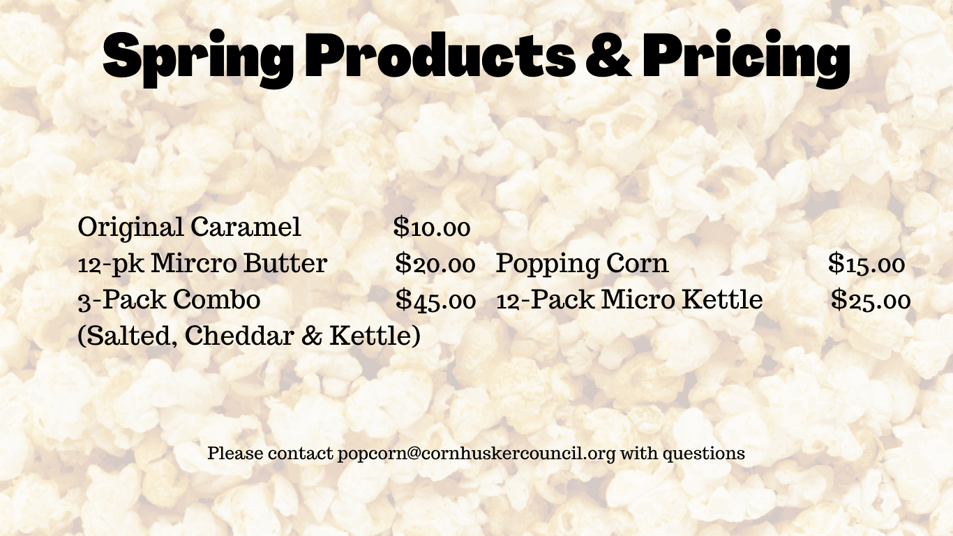 2022 Spring Popcorn Products