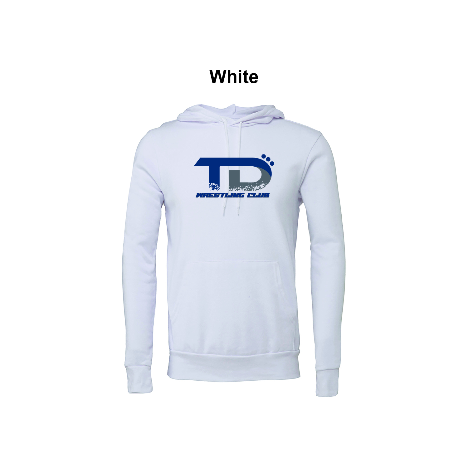 TD WRESTLING CLUB LOGO - Bella + Canvas Unisex Sponge Fleece Pullover Hoodie