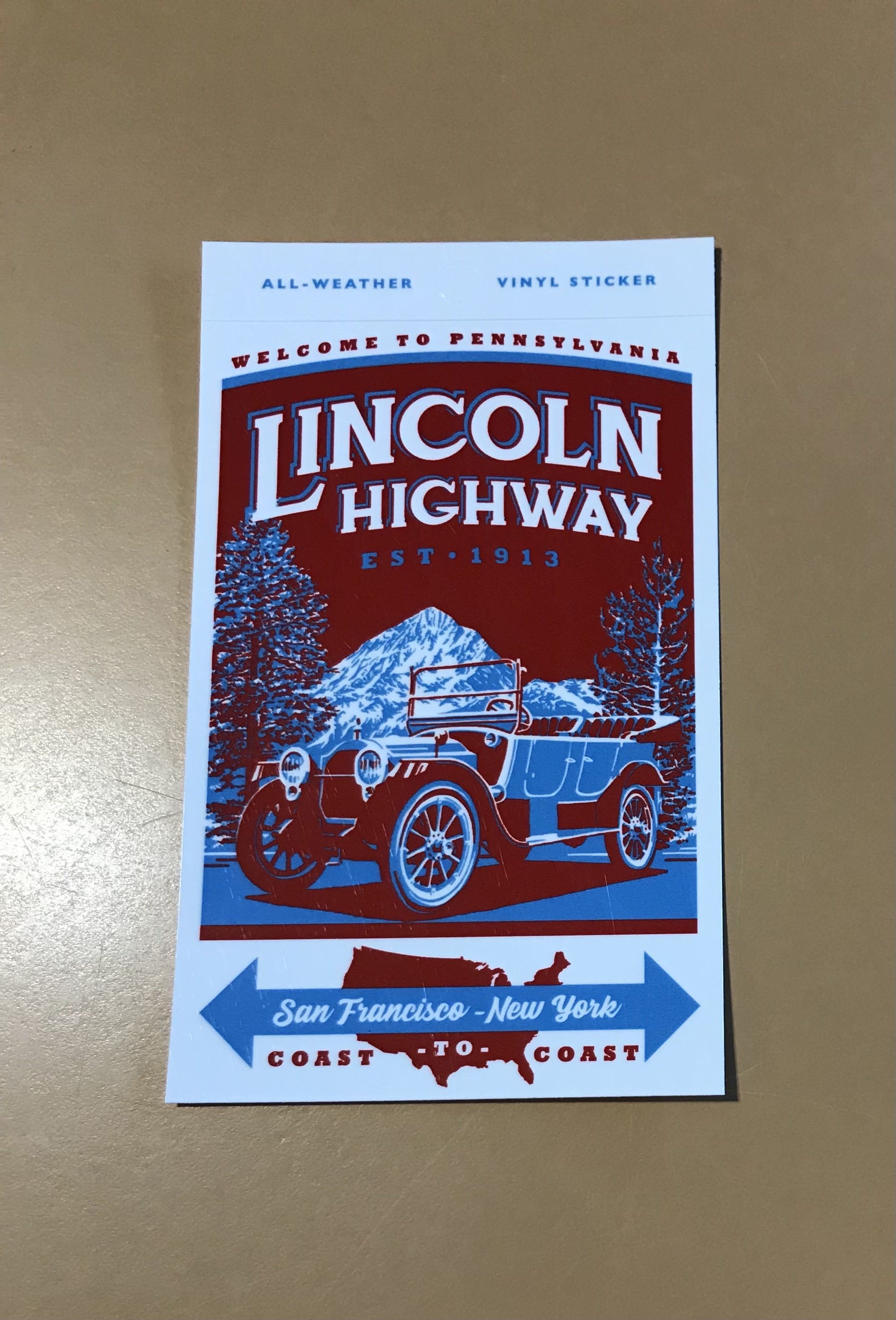 Lincoln Highway Sticker