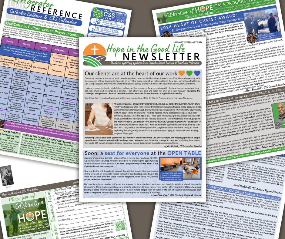 HOPE IN THE GOOD LIFE NEWSLETTER