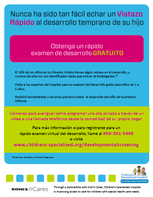 Free Early Developmental Screenings (Spanish)