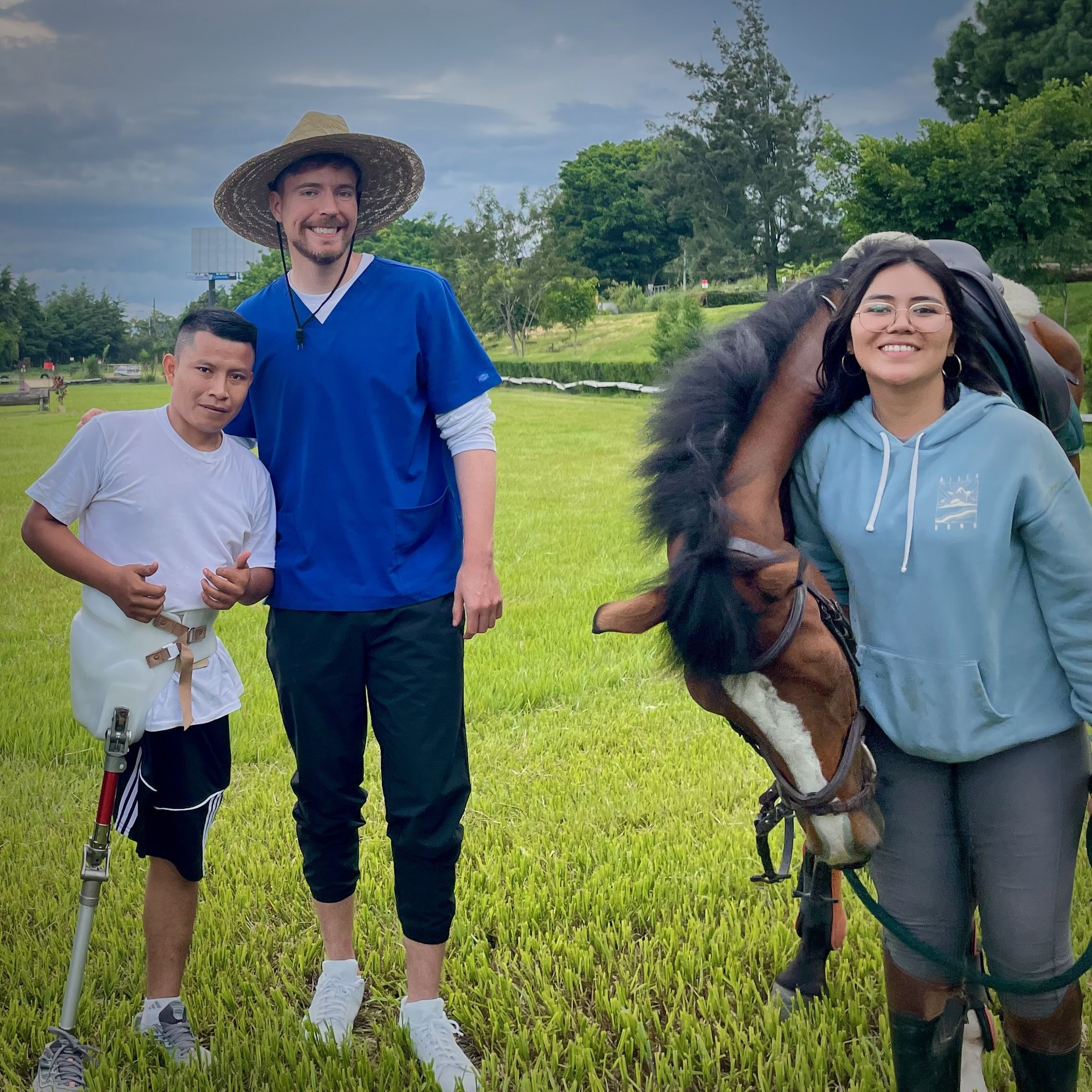 Jimmy Poses After Riding with Luis