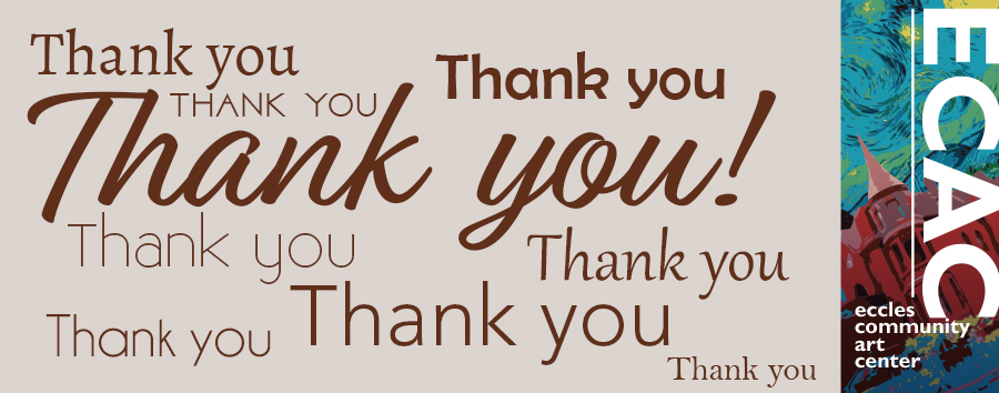 Thank you from the Eccles Community Art Center