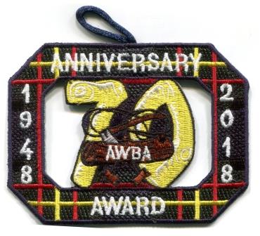 American Wood Badge Alumni 70th Anniversary Service Award