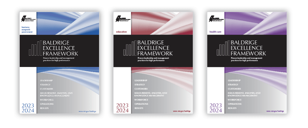 Baldrige Excellence Framework Version covers